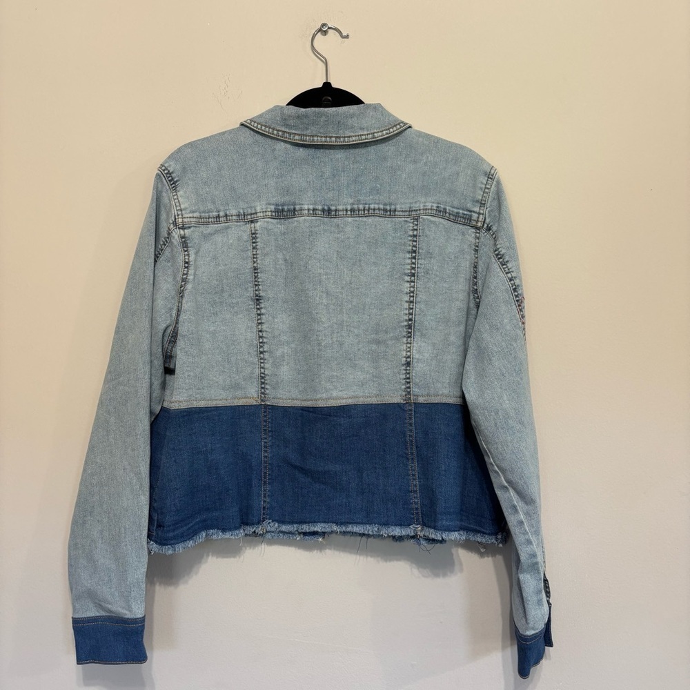 Peace Love World Light Blue Denim Jacket - Picture 4 of 5